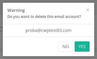 Delete confirmation