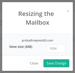 Resizing the Mailbox window