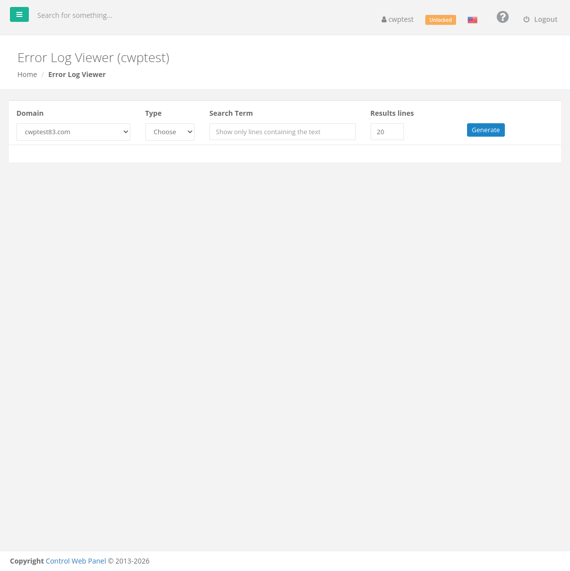 Error Log Viewer
