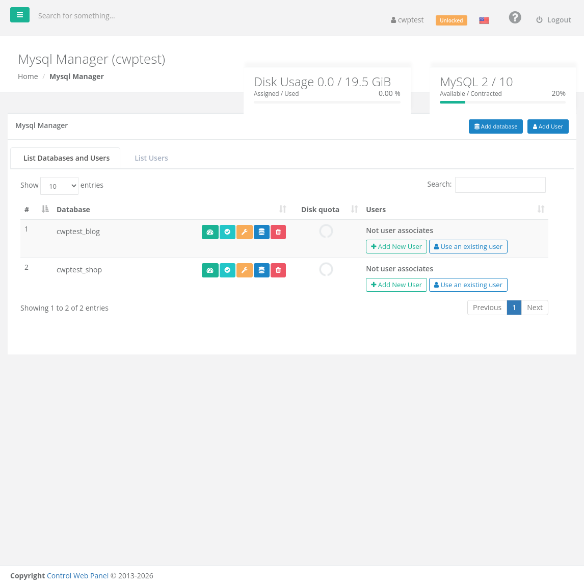 MySQL Manager